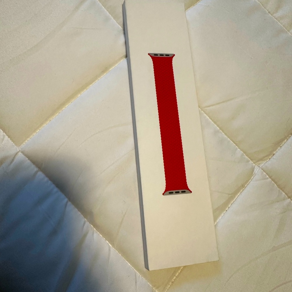NWT, sealed Apple Watchband, braided red